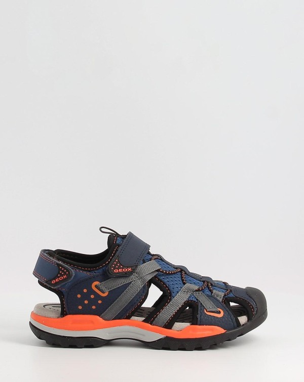 Sandalias J BOY B azul-naranja. Zapatos