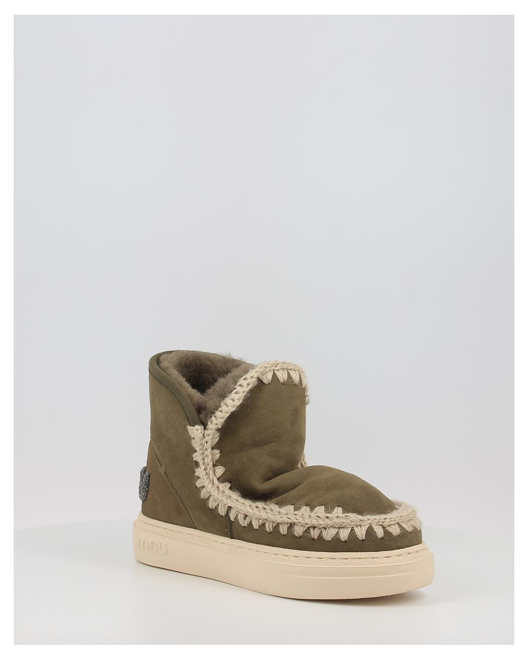 Botines Mou BOLD GLITTER LOGO MOO verde