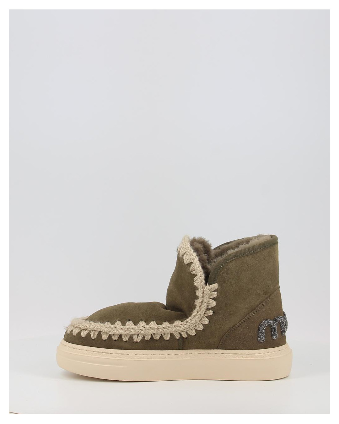 Botines Mou BOLD GLITTER LOGO MOO verde