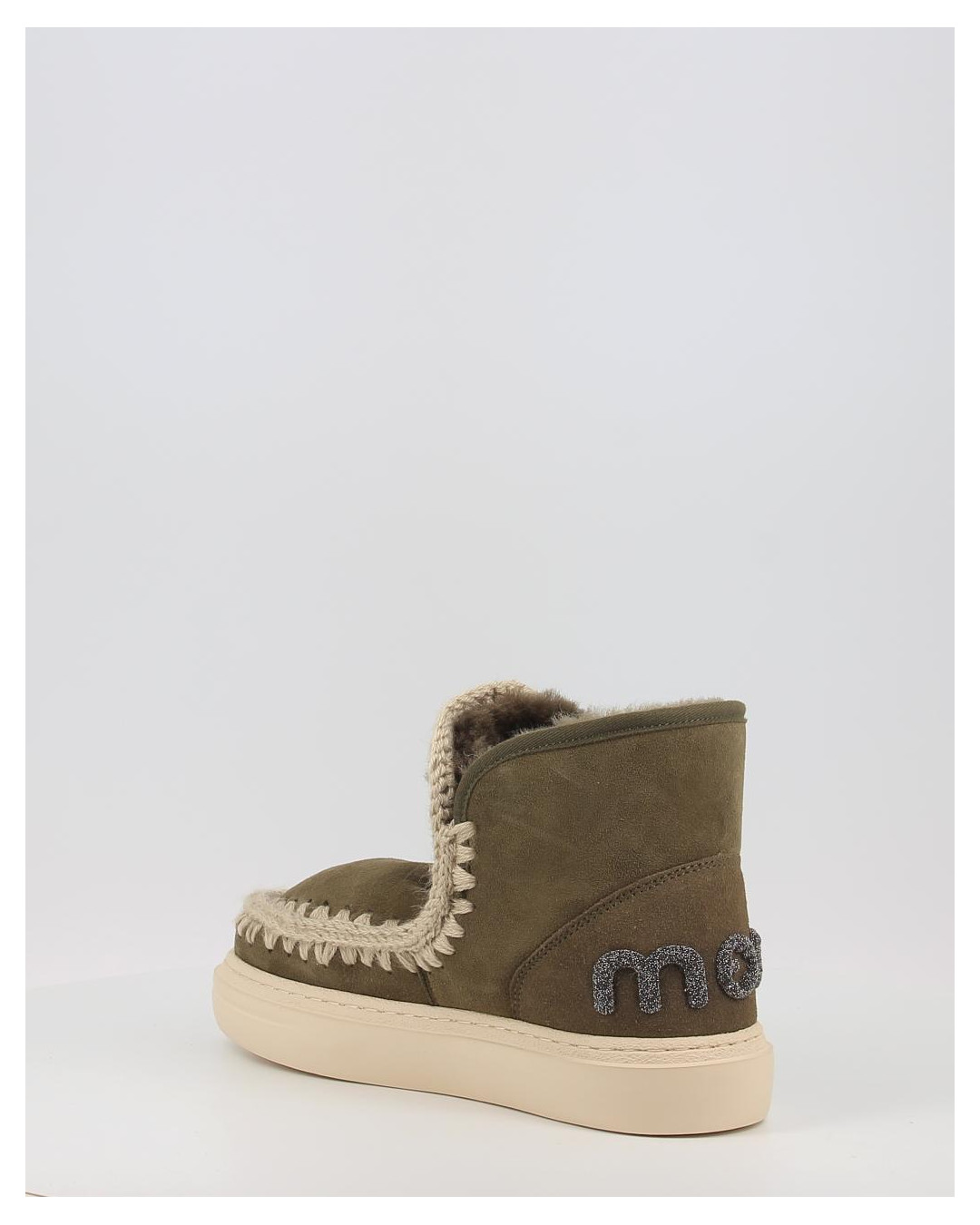 Botines Mou BOLD GLITTER LOGO MOO verde