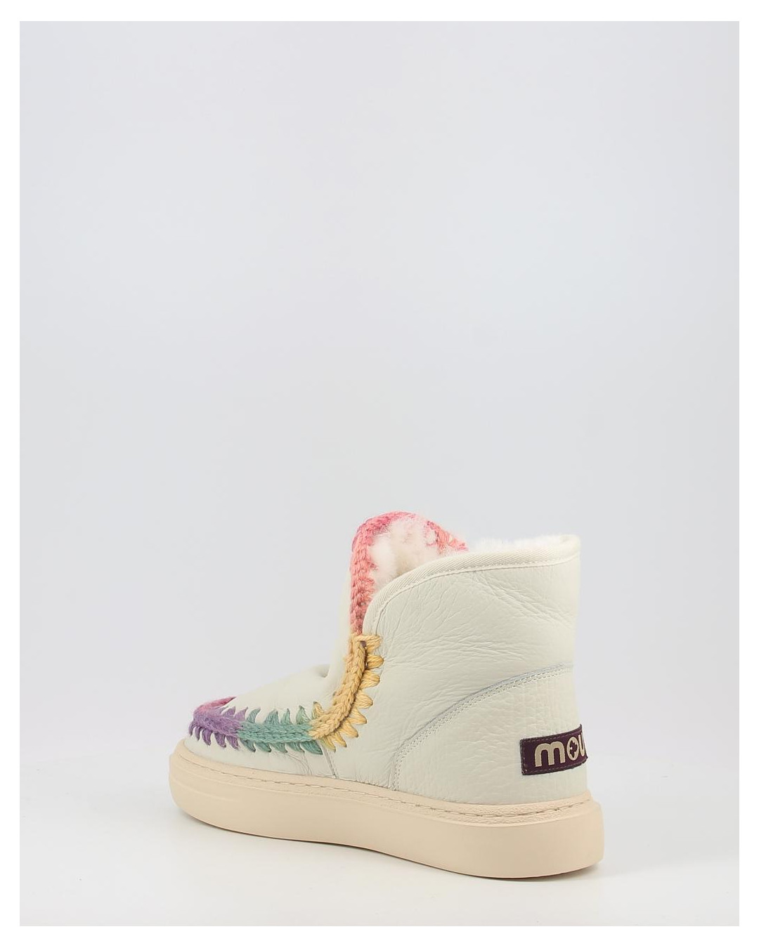 Botines Mou SNEAKER BOLD RAINBOW STITCHING NUTRWH blanco