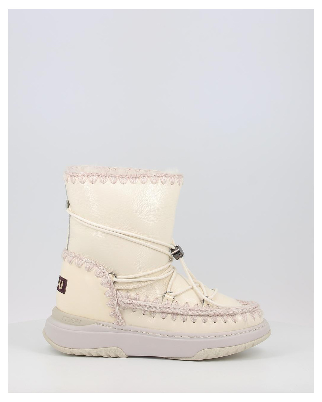 Botas Mou JOGGER SNOWBOOT SHORT PATWHI blanco