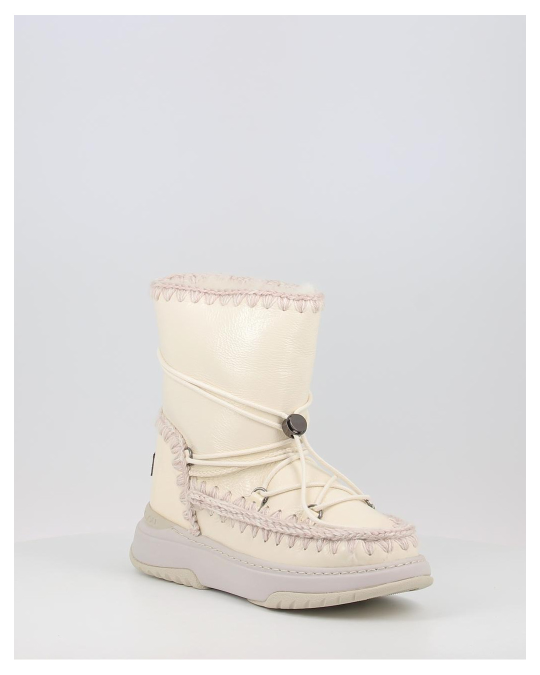 Botas Mou JOGGER SNOWBOOT SHORT PATWHI blanco