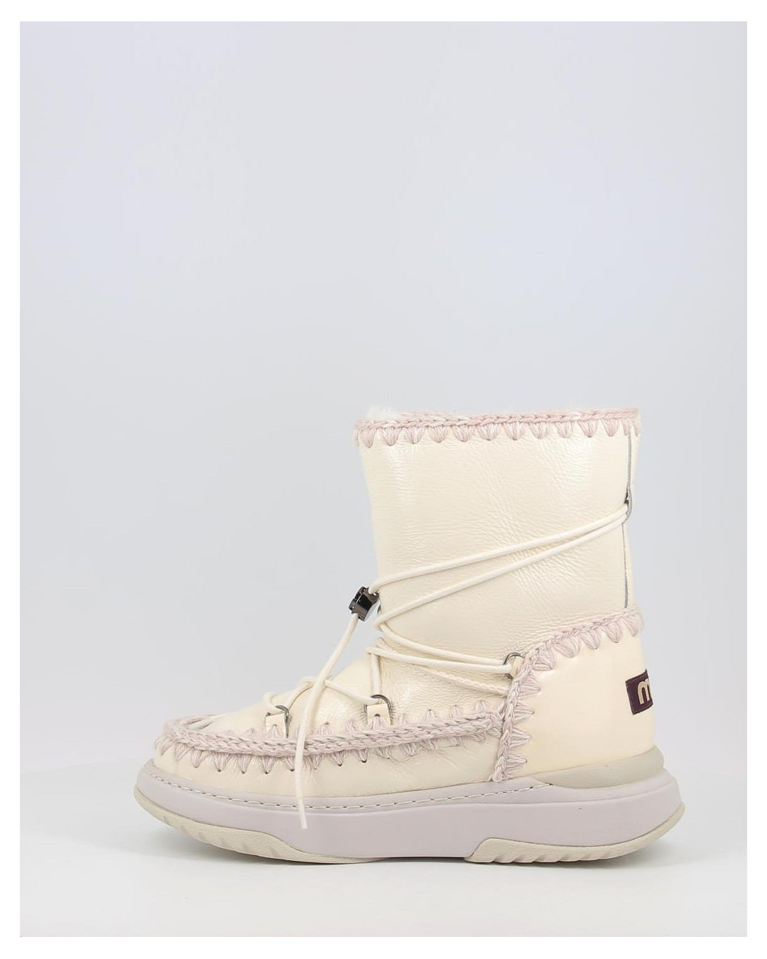 Botas Mou JOGGER SNOWBOOT SHORT PATWHI blanco