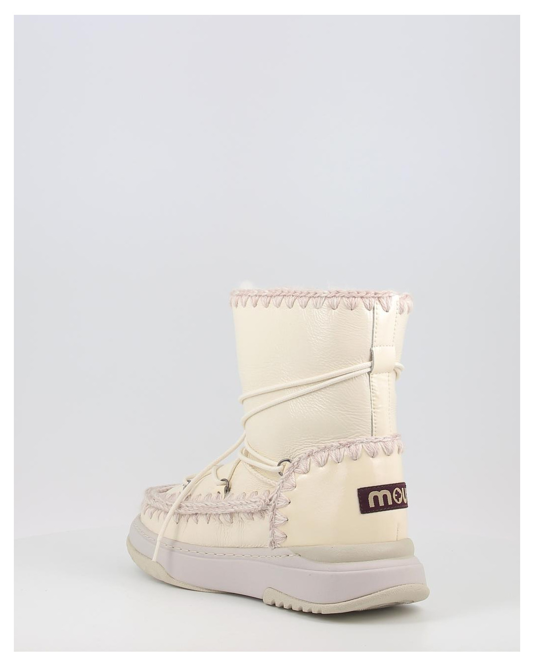 Botas Mou JOGGER SNOWBOOT SHORT PATWHI blanco