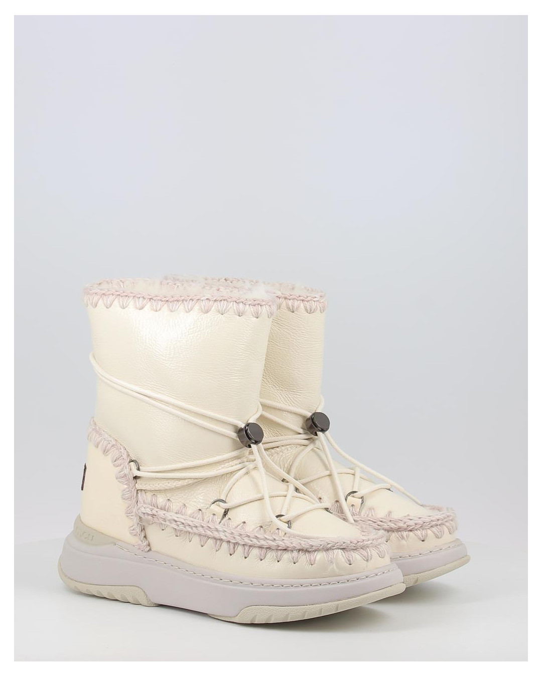 Botas Mou JOGGER SNOWBOOT SHORT PATWHI blanco