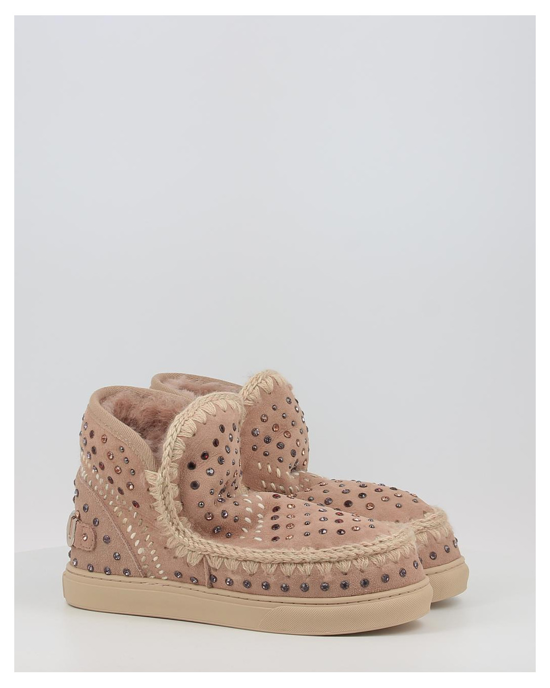 Botines Mou ESKIMO SNEAKER STUDS&STITCH CAM taupe