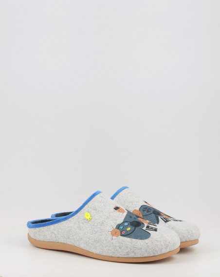 Zapatillas de Casa Hot Potatoes SLANEY 67567 gris Zapatillas de Casa Hot Potatoes SLANEY 67567 gris