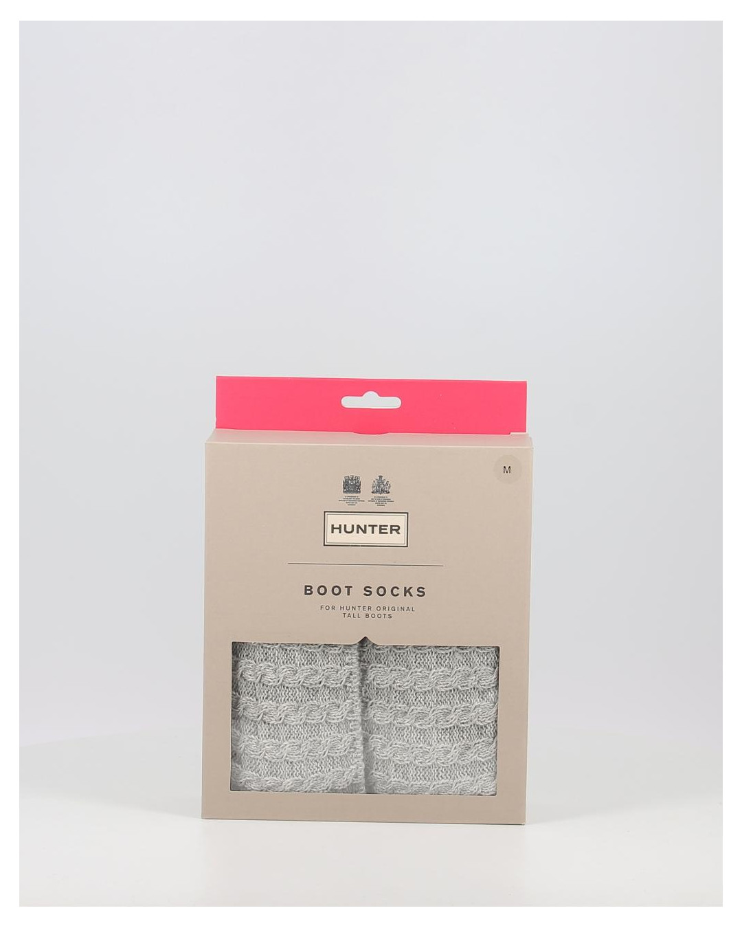 Calcetines Hunter RECYCLED MINI CABLE BOOT TALL gris