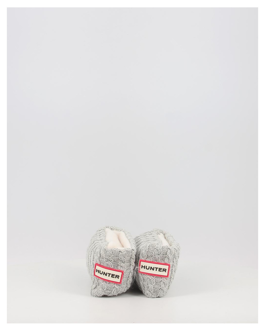 Calcetines Hunter RECYCLED MINI CABLE BOOT TALL gris