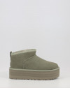 Botines Ugg CLASSIC ULTRA MINI PLATFORM MOSS GREEN verde Botines Ugg CLASSIC ULTRA MINI PLATFORM MOSS GREEN verde