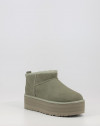 Botines Ugg CLASSIC ULTRA MINI PLATFORM MOSS GREEN verde Botines Ugg CLASSIC ULTRA MINI PLATFORM MOSS GREEN verde