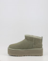 Botines Ugg CLASSIC ULTRA MINI PLATFORM MOSS GREEN verde Botines Ugg CLASSIC ULTRA MINI PLATFORM MOSS GREEN verde