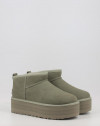 Botines Ugg CLASSIC ULTRA MINI PLATFORM MOSS GREEN verde Botines Ugg CLASSIC ULTRA MINI PLATFORM MOSS GREEN verde