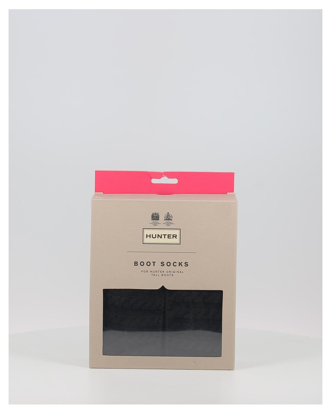 Calcetines Hunter RECYCLED MINI CABLE BOOT TALL negro