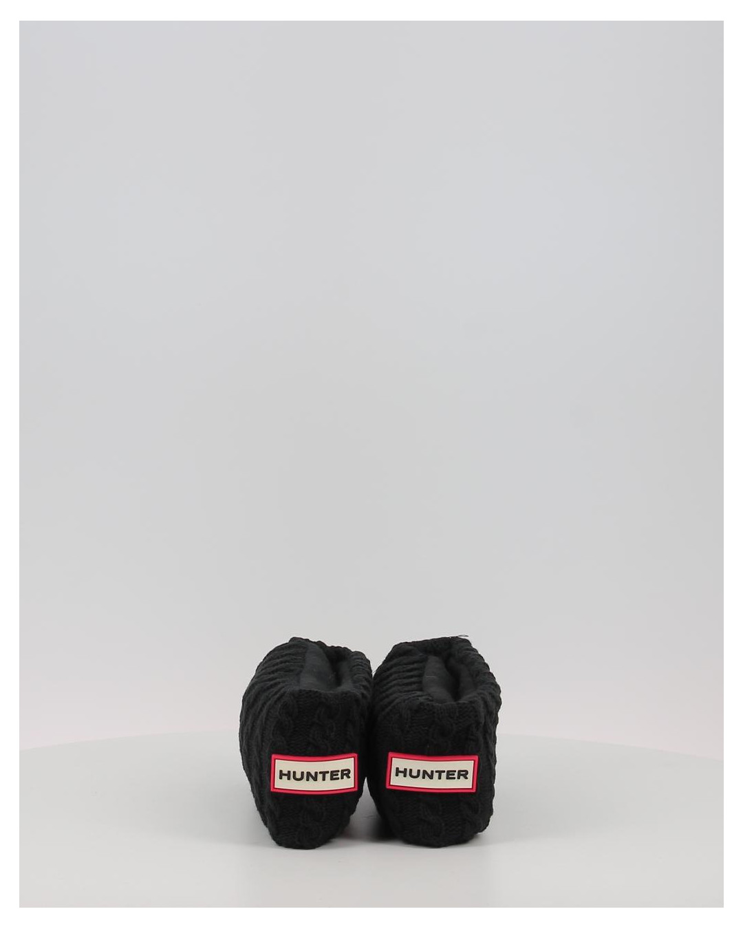 Calcetines Hunter RECYCLED MINI CABLE BOOT TALL negro