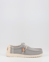 Nauticos Hey Dude WALLY LINEN NATURAL gris Nauticos Hey Dude WALLY LINEN NATURAL gris