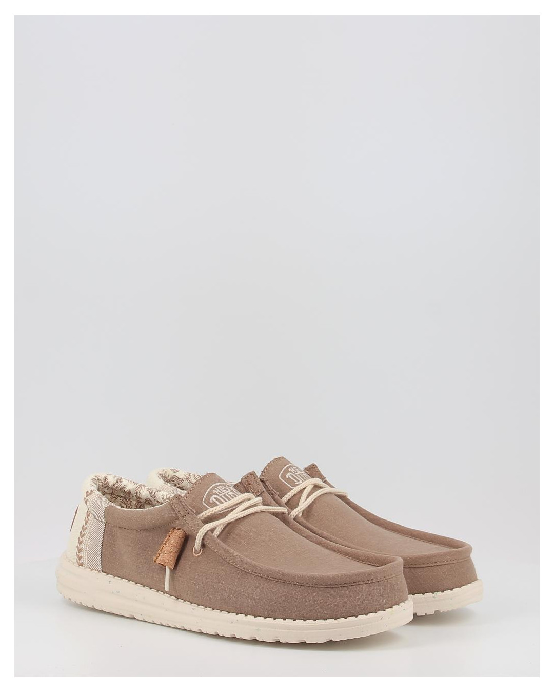 Zapatillas de hombre marino Dude wally linen natural