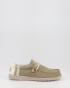 Nauticos Hey Dude WALLY LINEN NATURAL verde Nauticos Hey Dude WALLY LINEN NATURAL verde