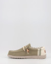 Nauticos Hey Dude WALLY LINEN NATURAL verde Nauticos Hey Dude WALLY LINEN NATURAL verde