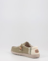 Nauticos Hey Dude WALLY LINEN NATURAL verde Nauticos Hey Dude WALLY LINEN NATURAL verde