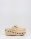 Zuecos Mou CIO6-02 WITH STRAP WHE Beig Zuecos Mou CIO6-02 WITH STRAP WHE Beig