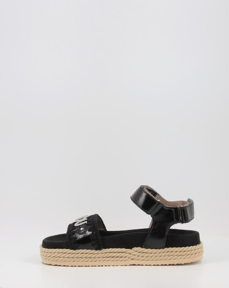 Sandalias Mou ROPE BIO SANDAL 02 PATBLK negro Zapatos Obi