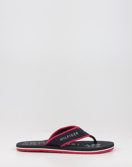 Chanclas Tommy Hilfiger SPORTY HILFIGER BEACH SANDAL azul Chanclas Tommy Hilfiger SPORTY HILFIGER BEACH SANDAL azul
