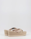 Chanclas Tommy Hilfiger TOMMY WEBBING H WEDGE SANDAL verde Chanclas Tommy Hilfiger TOMMY WEBBING H WEDGE SANDAL verde