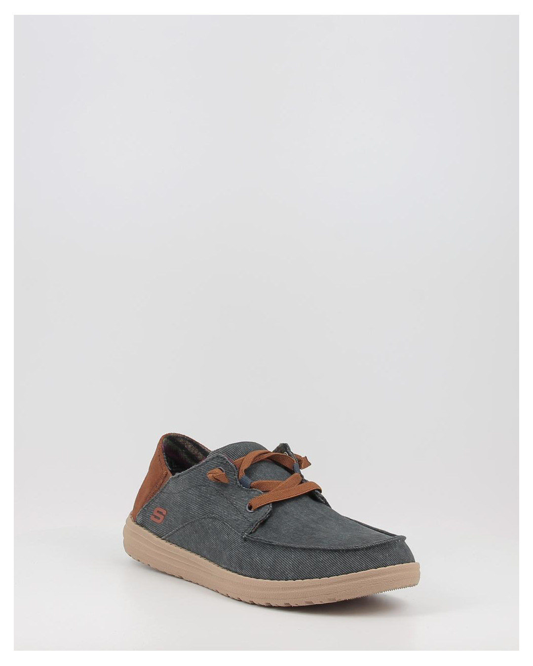 Skechers Hombres Sin Cordones Zapatillas Skechers Relaxed Fit