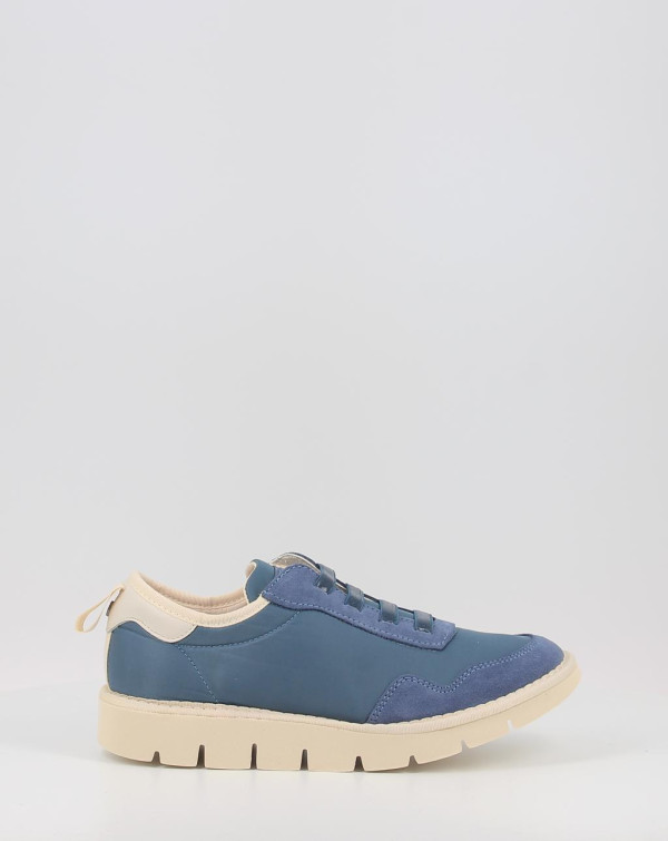 Zapatillas SLIP ON NYLON azul. Zapatos Obi