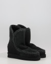 Botas Mou ESKIMO INNER WEDGE SHORT BKBK negro Botas Mou ESKIMO INNER WEDGE SHORT BKBK negro