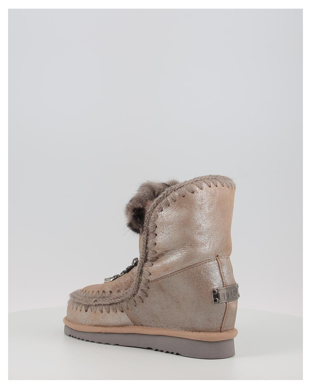 Botas Mou INNER WEDGE FRONT HEART PATCH DUCAM taupe