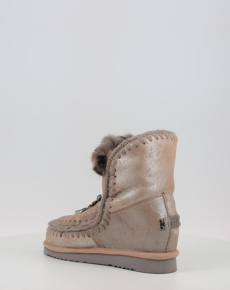 Botas Mou INNER WEDGE FRONT HEART PATCH DUCAM taupe