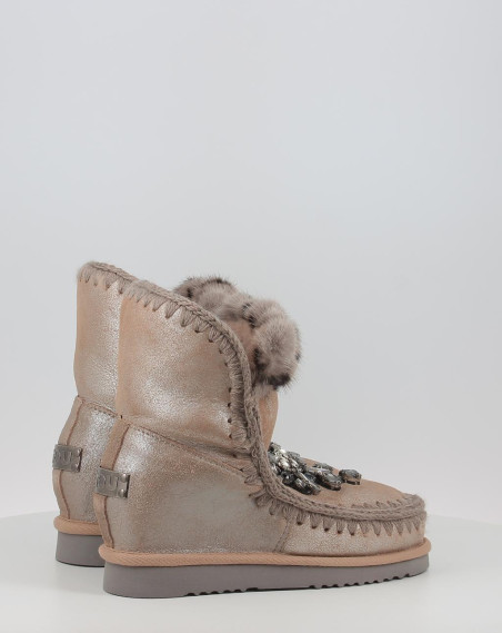 Botas Mou INNER WEDGE FRONT HEART PATCH DUCAM taupe