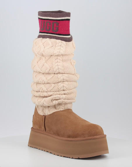 Botas Ugg CLASSIC SWEATER LETTER TALL Chestnut