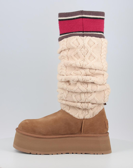 Botas Ugg CLASSIC SWEATER LETTER TALL Chestnut