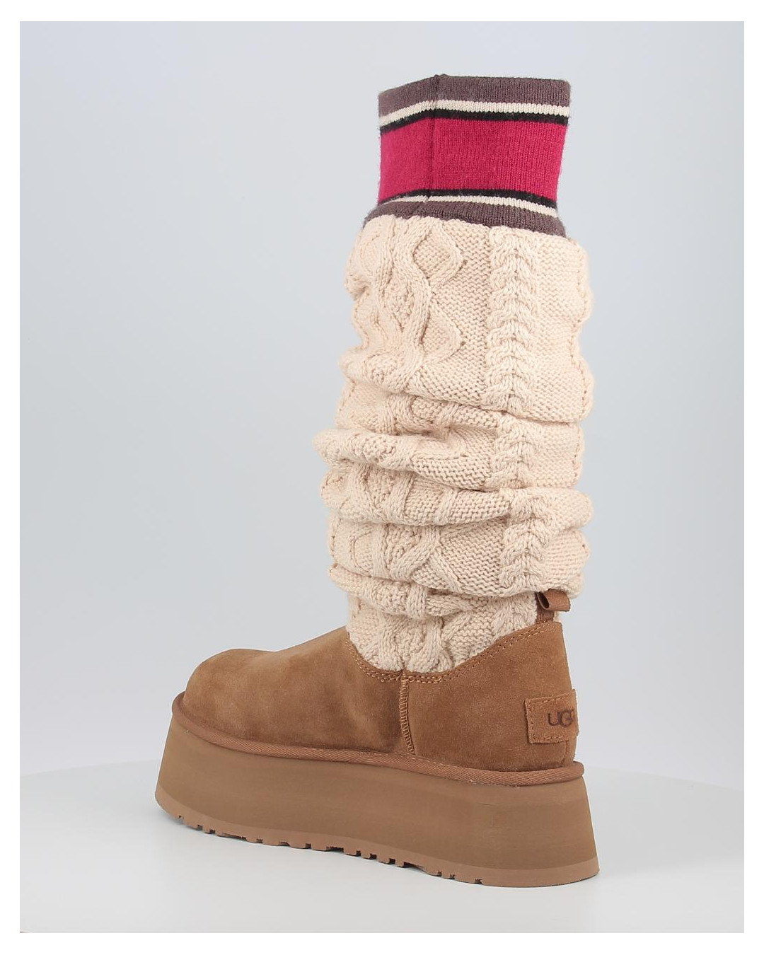 Botas Ugg CLASSIC SWEATER LETTER TALL Chestnut
