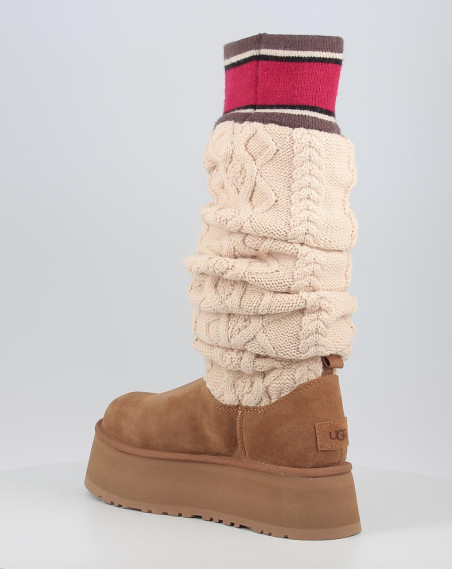 Botas Ugg CLASSIC SWEATER LETTER TALL Chestnut