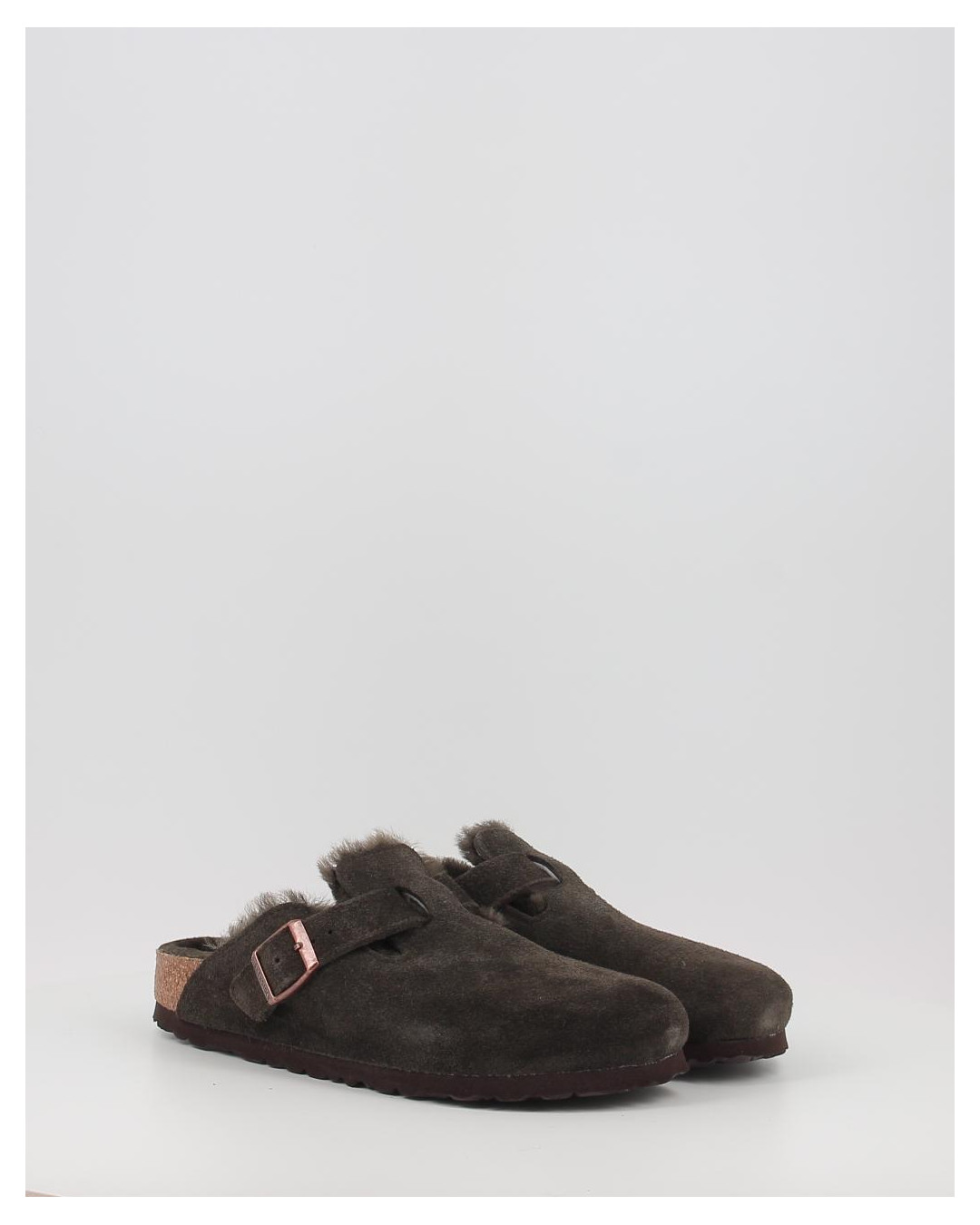 Zuecos Birkenstock BOSTON VL SHEARLING marrón