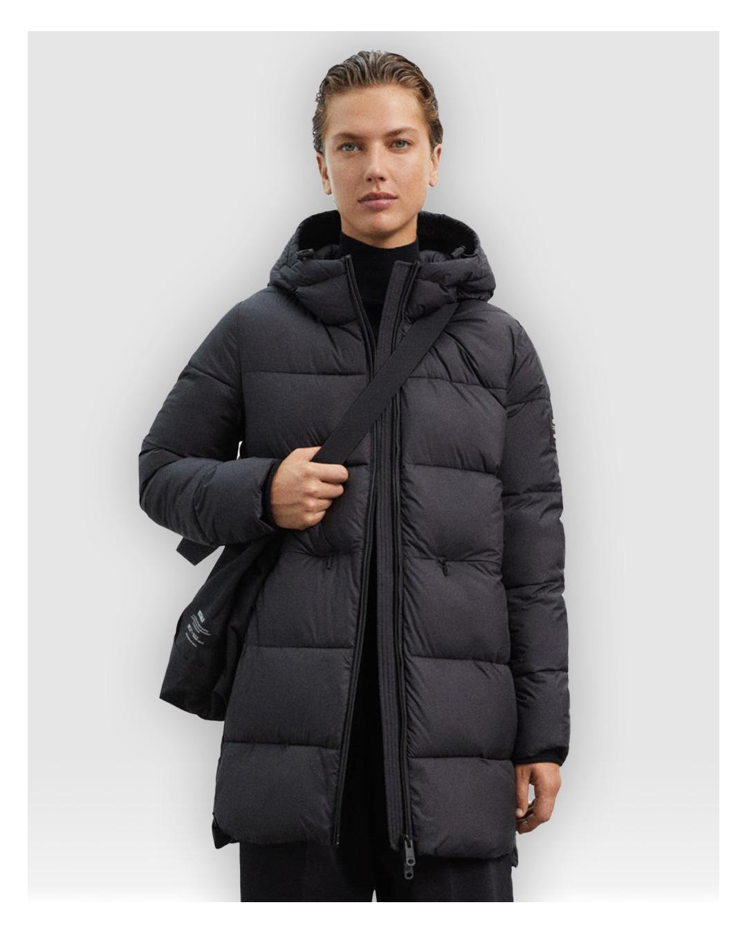 Plumiferos Ecoalf MARANGUALF JACKET WOMAN negro