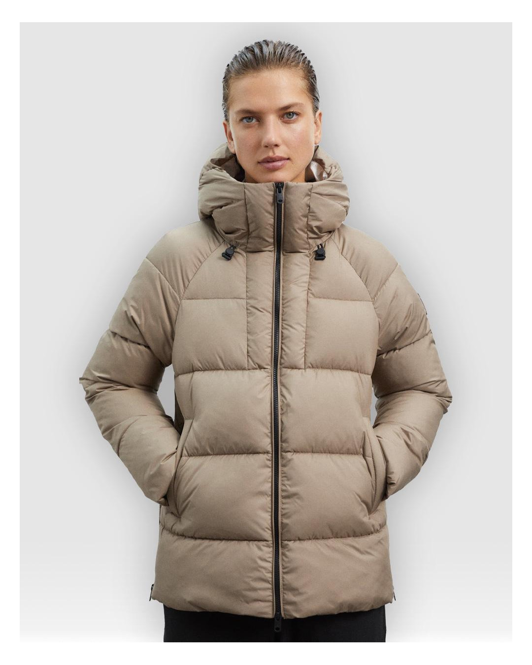 Plumiferos Ecoalf FUJIALF JACKET WOMAN marrón