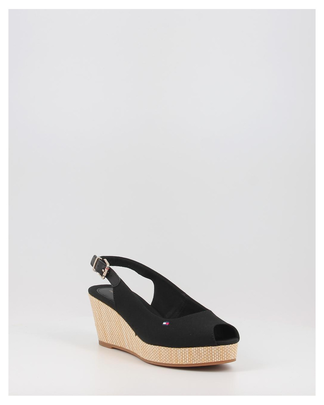 Alpargatas Tommy Hilfiger ICONIC ELBA SLING BACK WEDGE negro