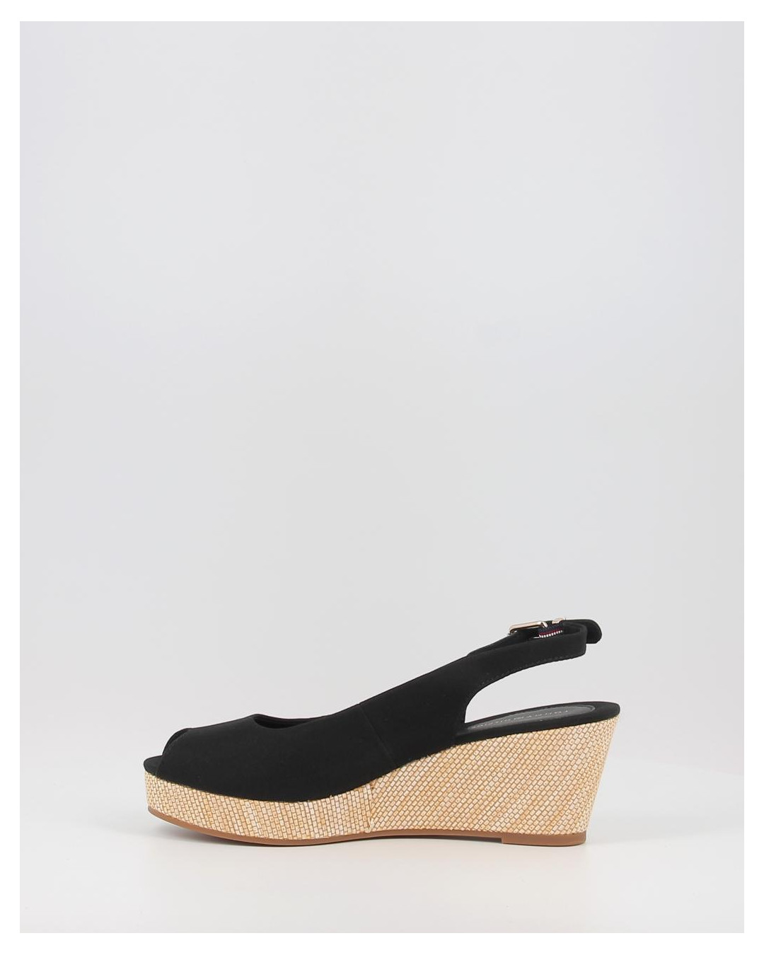Alpargatas Tommy Hilfiger ICONIC ELBA SLING BACK WEDGE negro