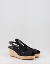 Alpargatas Tommy Hilfiger ICONIC ELBA SLING BACK WEDGE negro Alpargatas Tommy Hilfiger ICONIC ELBA SLING BACK WEDGE negro