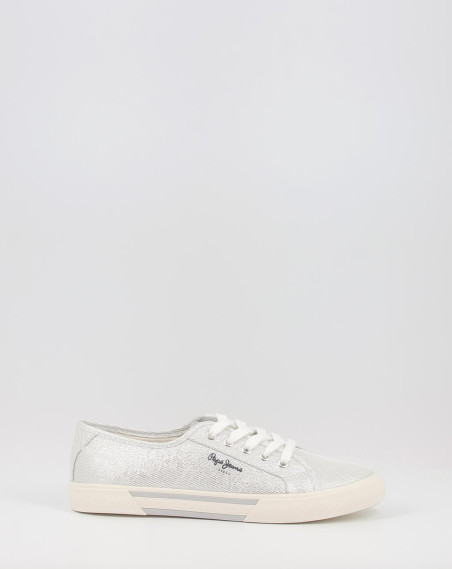 Zapatillas Pepe Jeans BRADY PARTY W PLS31439 Plata Zapatillas Pepe Jeans BRADY PARTY W PLS31439 Plata