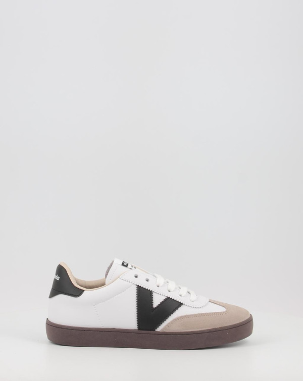 Zapatillas Victoria BERLIN CICLISTA EFECTO PIEL & SERRAJE blanco