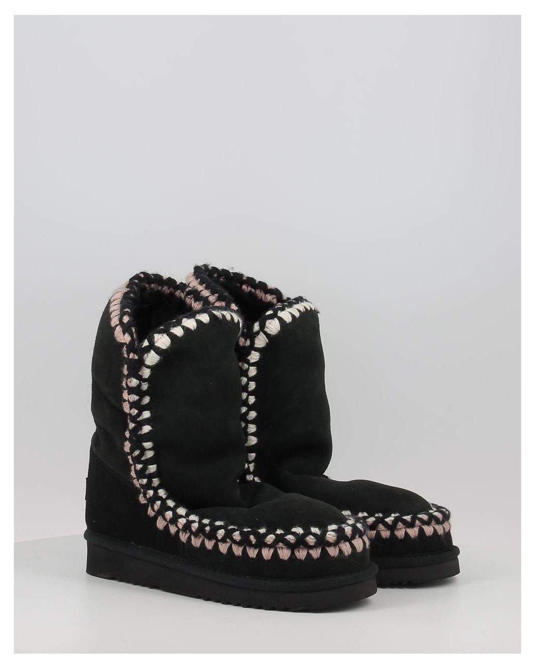 Botas Mou ESKIMO 24 WITH 3D OVERSTITCHING negro Zapatos Obi