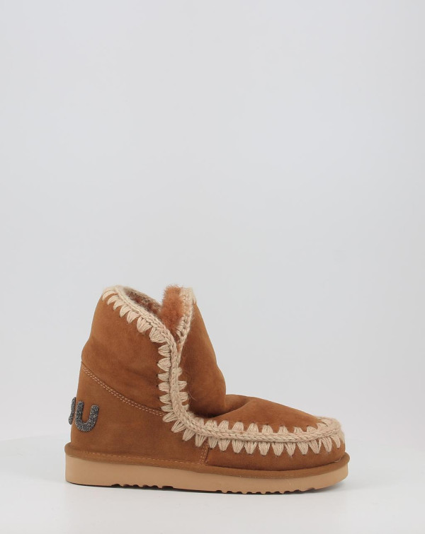 Botas Mou ESKIMO 18 GLITTER LOGO COG cuero