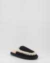 Zuecos Mou SUEDE SLIPPER FULL ESKIMO STITCH negro Zuecos Mou SUEDE SLIPPER FULL ESKIMO STITCH negro